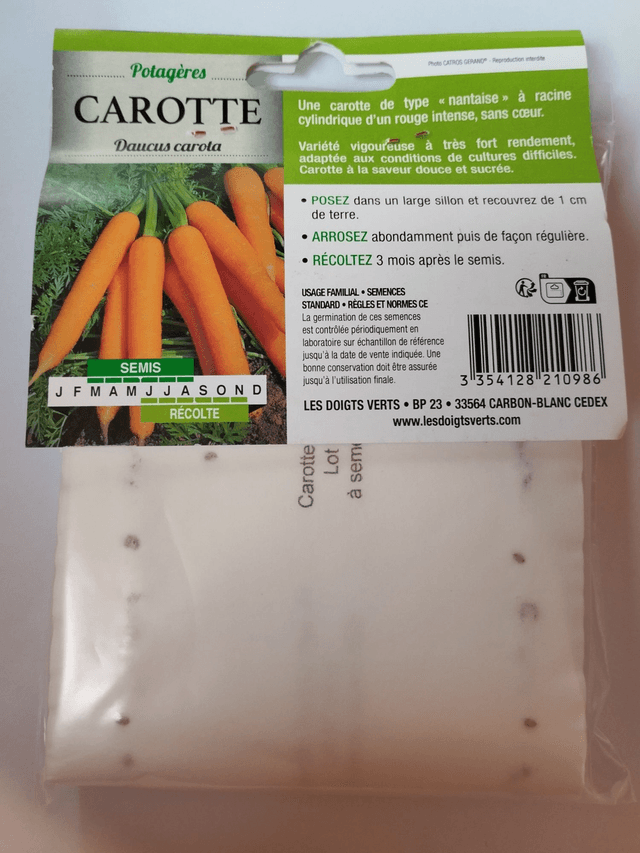 Carotte Nandor F1 ruban de 12.5m