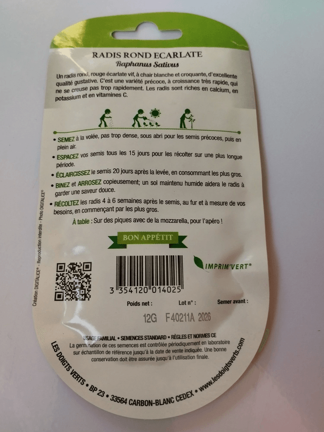 Radis Rond écarlate