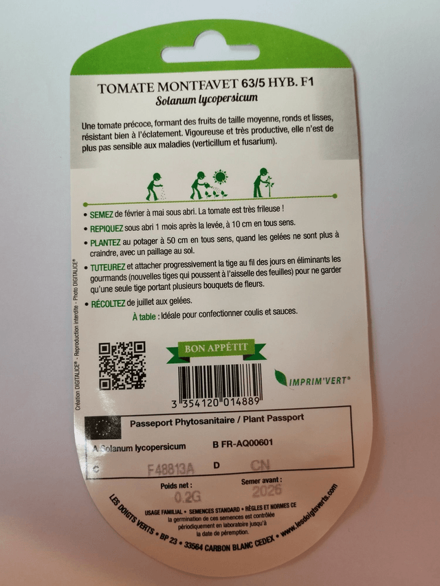 Tomate Montfavet 63/5 HYB F1