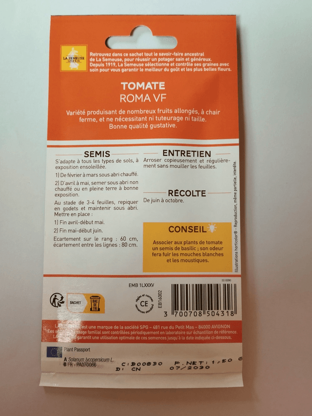 Tomate Roma VF