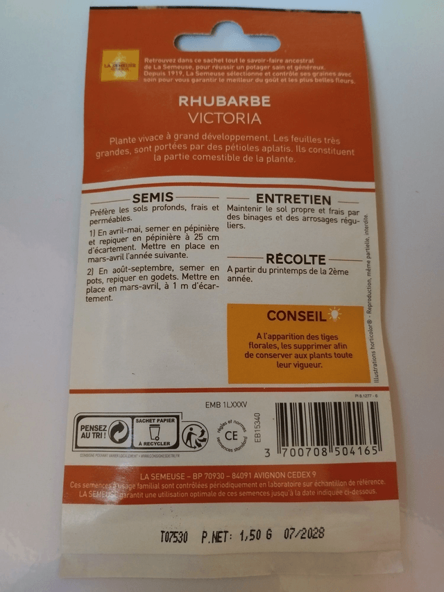 Rhubarbe Victoria