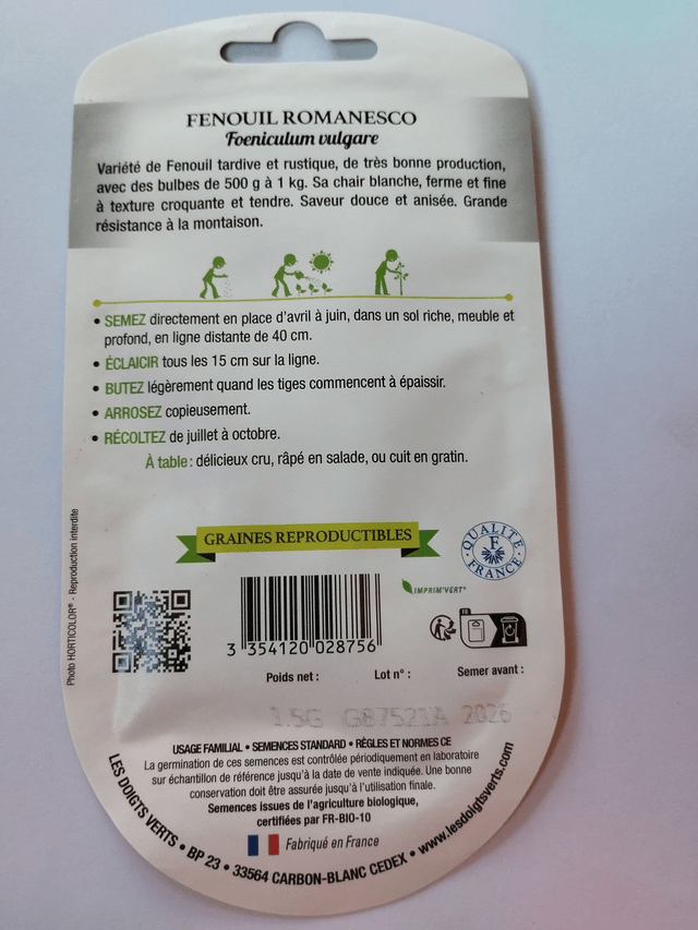 Fenouil Romanesco BIO