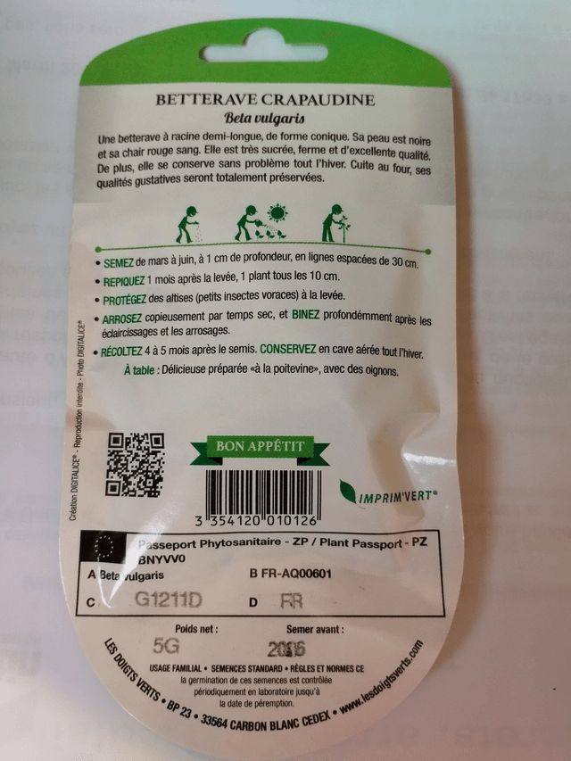 Betterave Crapaudine