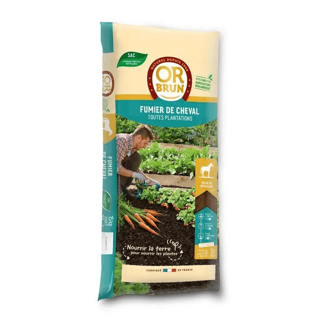 Fumier de cheval Or Brun – 15 kg