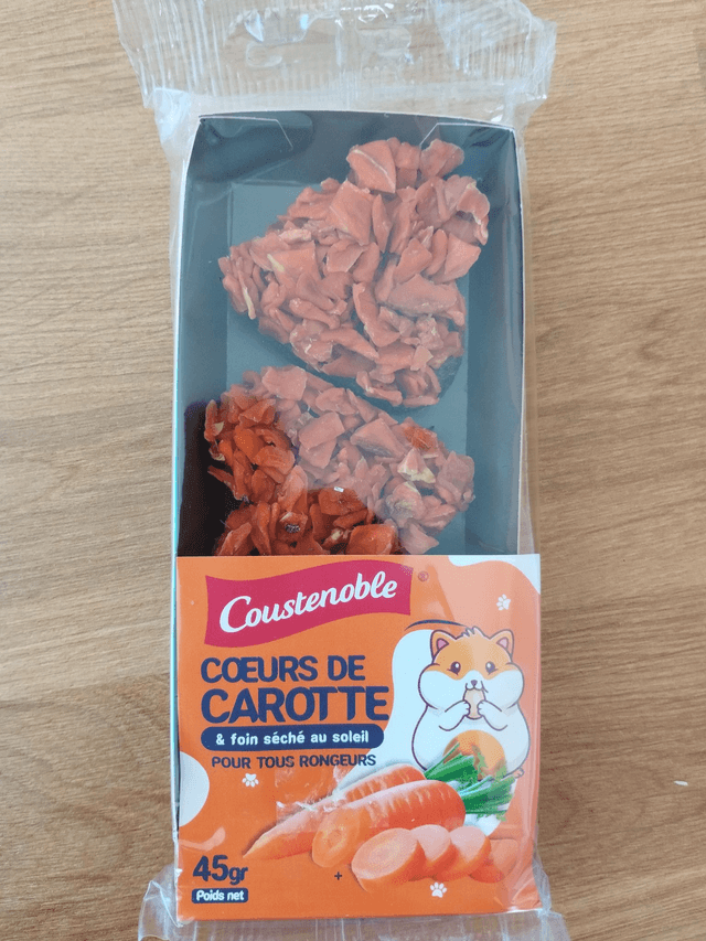 Cœur de Carotte – Friandise pour Petits Rongeurs