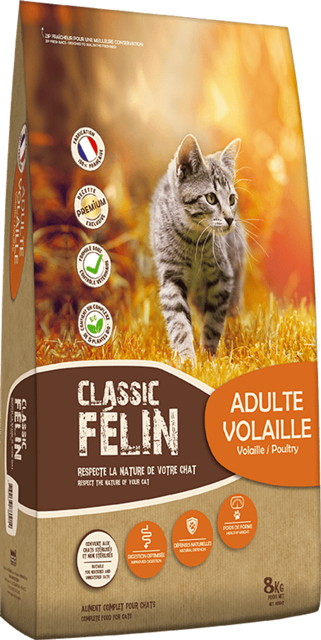 Classic Félin – Adulte Volaille 8kg